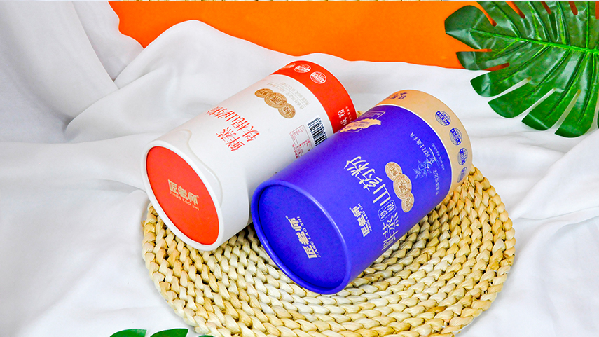 山藥粉紙罐包裝