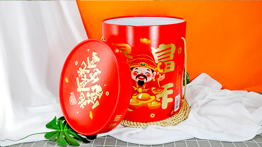 圓形抱抱桶禮盒包裝